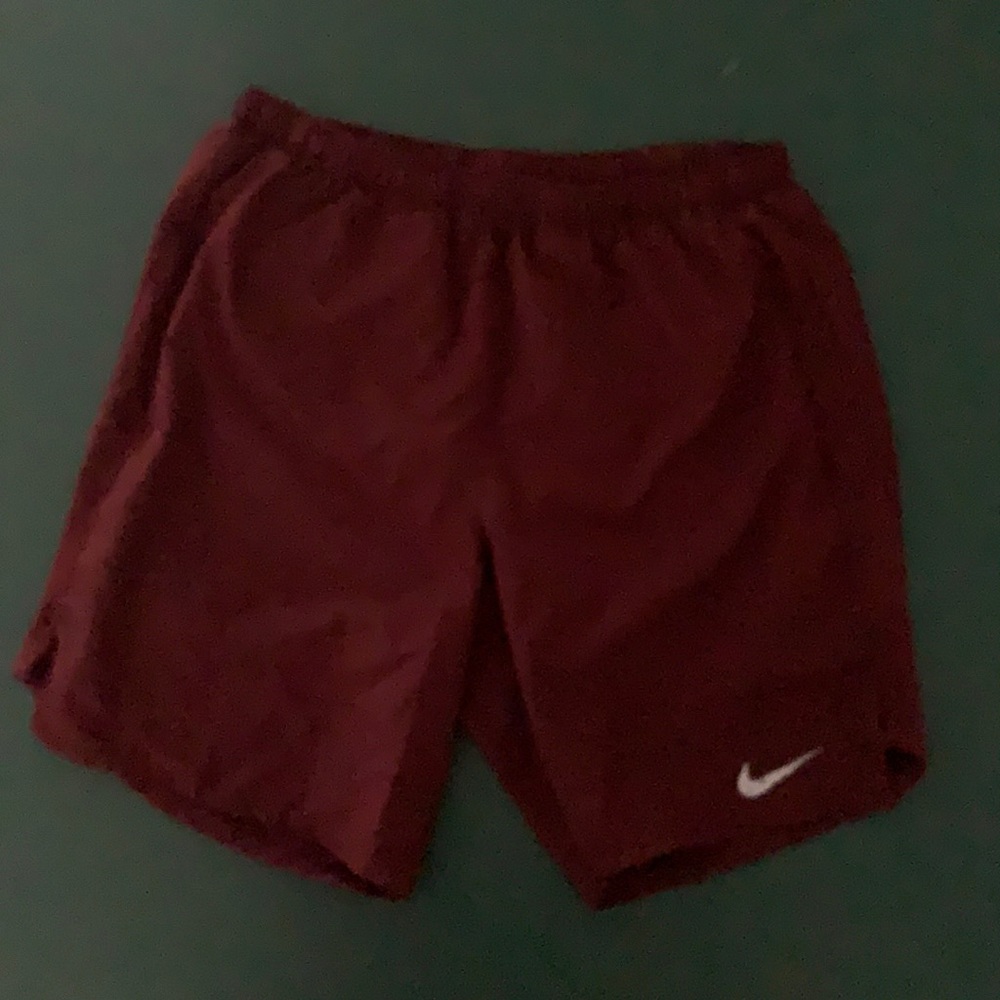 Mens S Maroon 7” Running Shorts